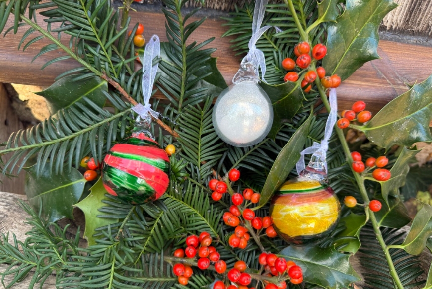 Christmas bauble starter pack from Bath Aqua Glass 